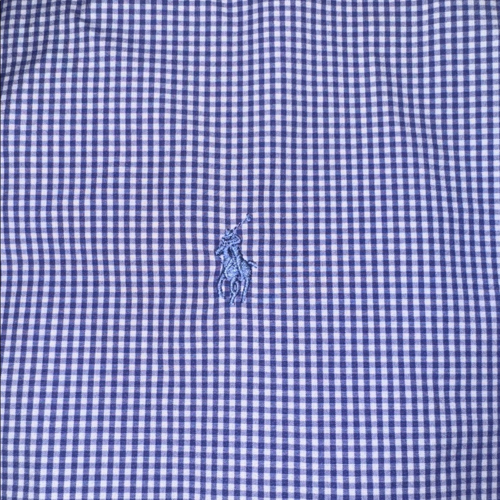 Ralph Lauren Blue  Checkered Shirt Men’s dress shirt